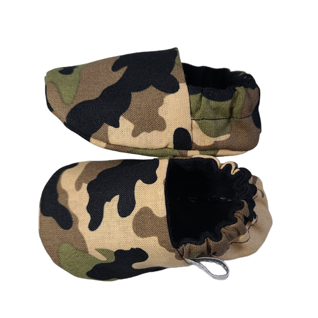 Army Baby Booties, Green Camo Baby Slippers, Camo Baby Crib Shoes, Army Baby Moccs, Army Camo Green Slippers, Camo Booties