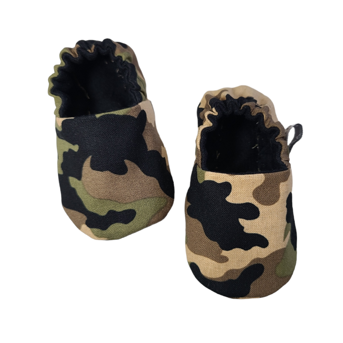 Army Baby Booties, Green Camo Baby Slippers, Camo Baby Crib Shoes, Army Baby Moccs, Army Camo Green Slippers, Camo Booties