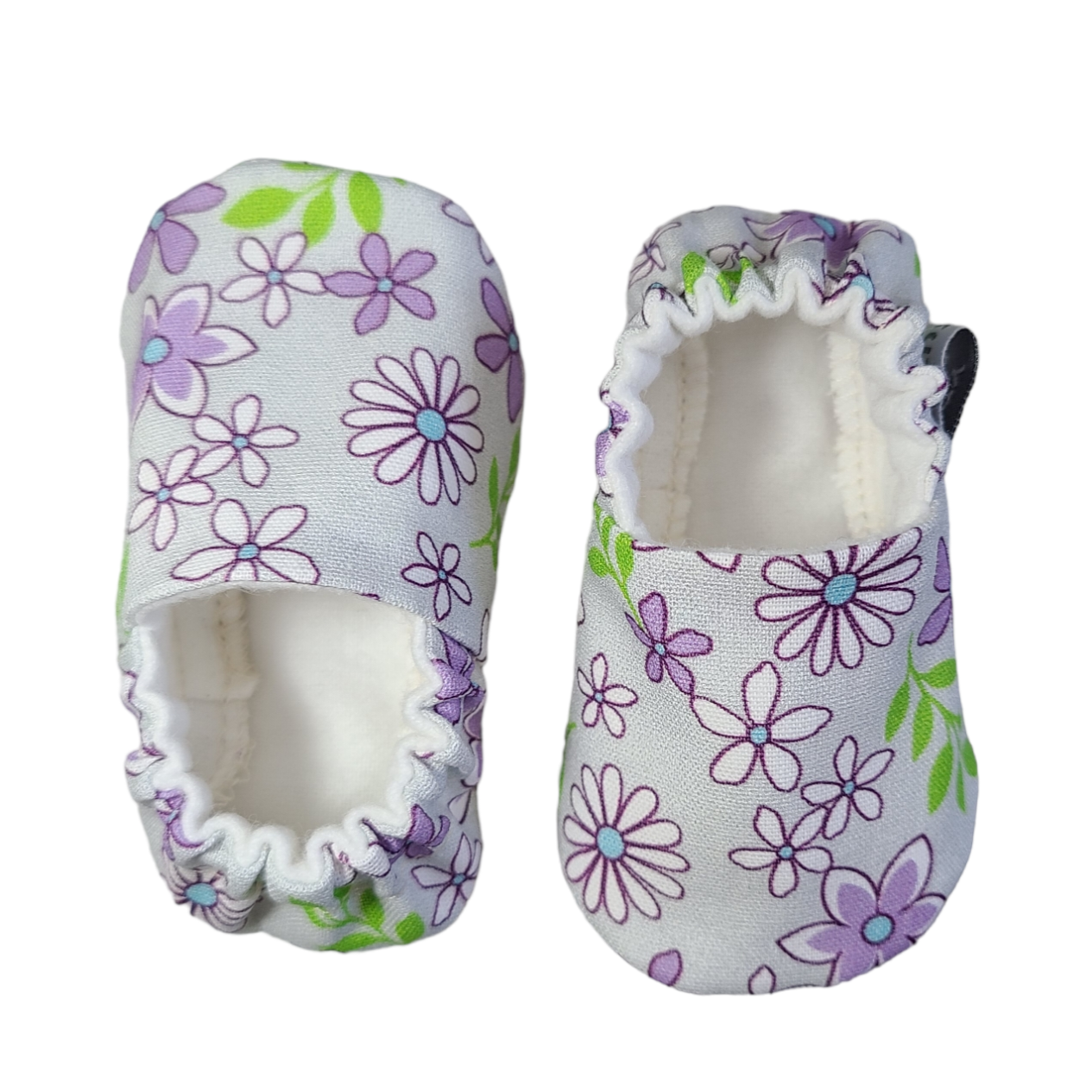 Floral Baby Shoes, Floral Crib Shoes, Floral Baby Moccs, Floral Baby Slippers, Flowered Baby Slippers, Baby Girl Shoes