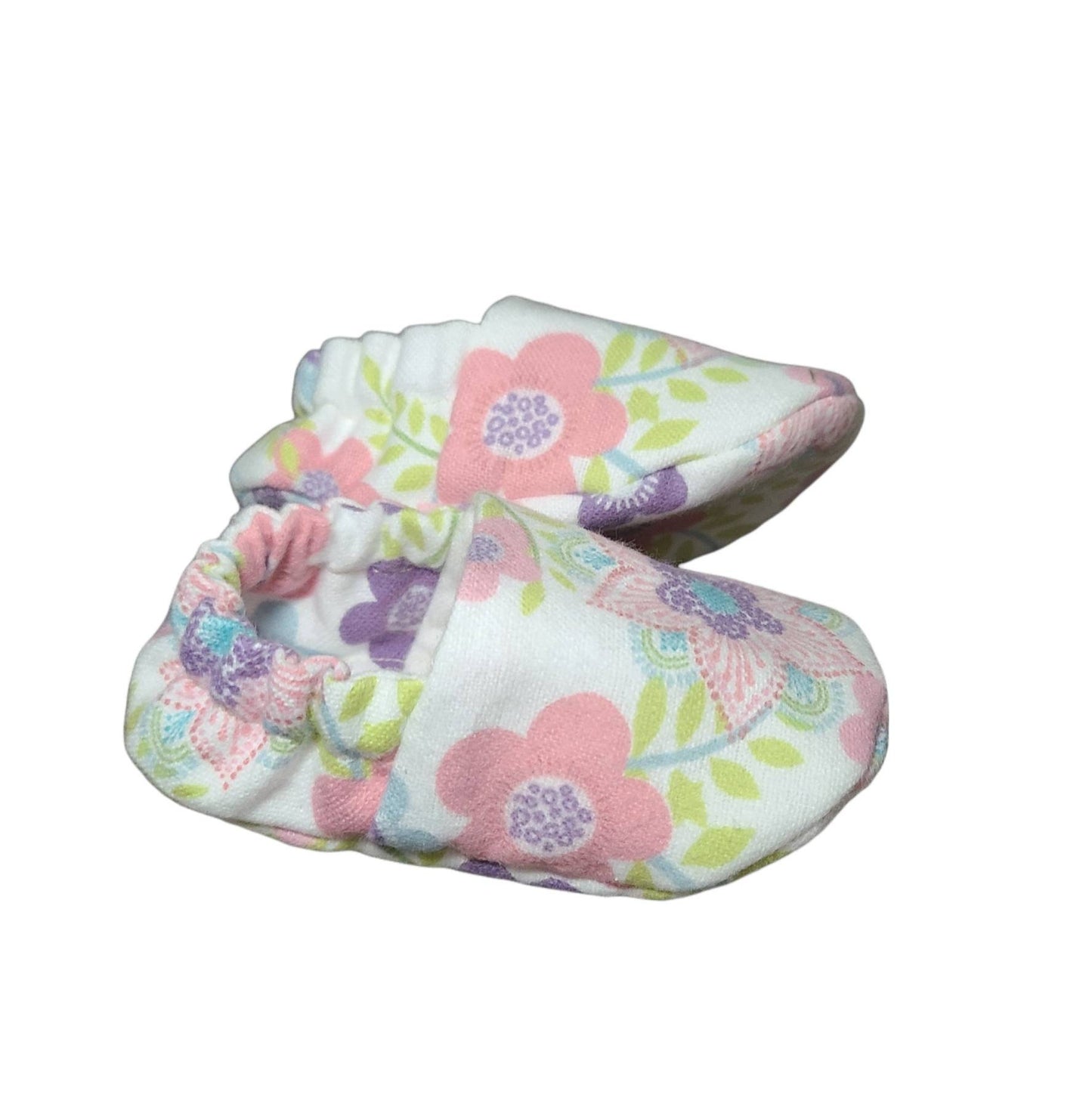 Floral Baby Shoes, Baby Girl Slipper, Floral Crib Shoes, Floral Baby Moccs, Floral Baby Slippers, Flowered Baby Slippers, Baby Girl Shoes